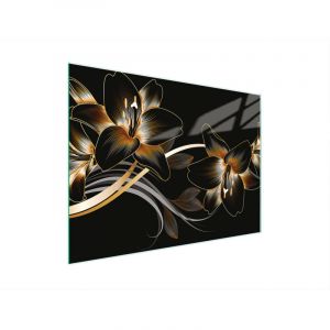 PLANCHE &Agrave; D&Eacute;COUPER EN VERRE 30x22 ORCHID&Eacute;E