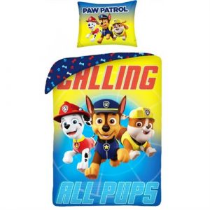 Green Cell Parure de couette enfant coton Pat Patrouille Pups