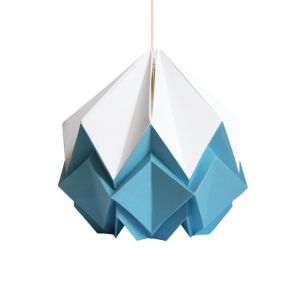 Suspension origami bicolore en papier taille S