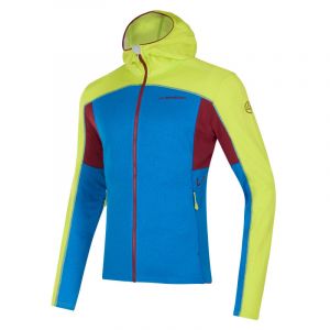 La Sportiva Cosmic Hoody - Polaire homme Electric Blue / Lime Punch S