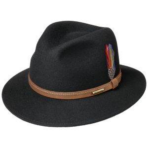 Stetson Chapeau en Feutre Mahomes Traveller noir M (56-57 cm)