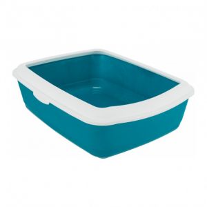 Trixie Bac À Litière Classic, Couleur Pétrole/Blanc Pour Chats.-Tr-40180