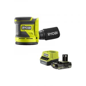 Ryobi Pack Ponceuse excentrique RROS18-0 - 18V OnePlus - 1 batterie 2.0Ah - 1 chargeur rapide RC18120-120