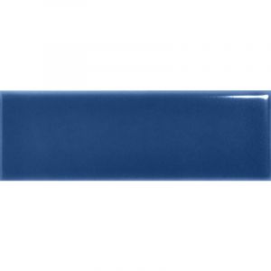 F&Auml;RGBLOCK LUCIDO OCEANO FGB105L - Carrelage rectangulaire uni brillant 5X15cm bleu fonc&eacute;