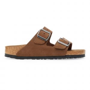 Birkenstock Sandales en cuir suédé à semelle souple Arizona