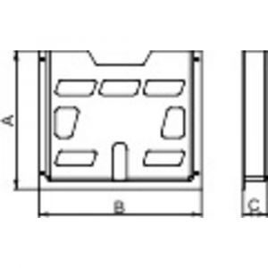 Image de Schneider Electric Porte documents NSYDPA44 Polystyrène gris clair (RAL 7035) (L x l x h) 40 x 278 x 234 mm 1 pc(s)