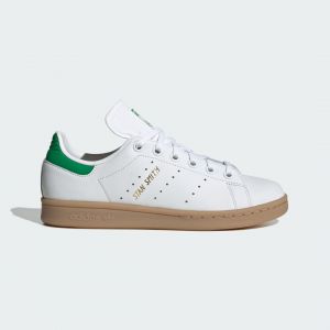 Adidas Originals Chaussure Stan Smith - Cloud White / Green / Gum, Cloud White / Green / Gum - Taille 38 2/3