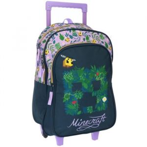 Sac à dos à roulettes Minecraft Girl 42 CM Trolley Haut de Gamme