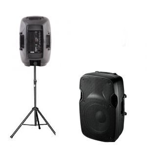 Ibiza Sound ENCEINTE SONO MOULEE ACTIVE 8/20cm - 200W + Pied