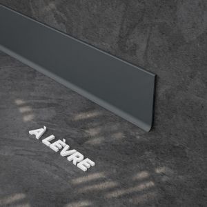 Plinthe à Lèvre PVC - Anthracite - À l'unité - 1 m