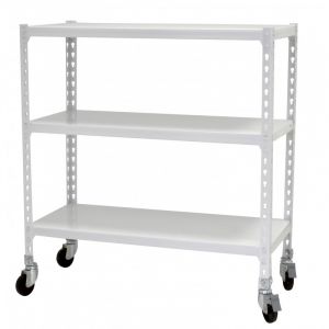 &Eacute;tag&egrave;re m&eacute;tallique blanche 3 niveaux Simonclick Mobile Plus SimonRack