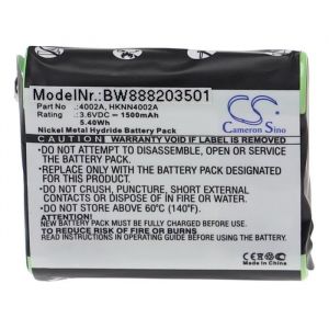 Image de Vhbw Batterie compatible avec Motorola Talkabout T6000, T6200, T6210, T600 H20, T605 H20 radio talkie-walkie (1500mAh, 3,6V, NiMH)