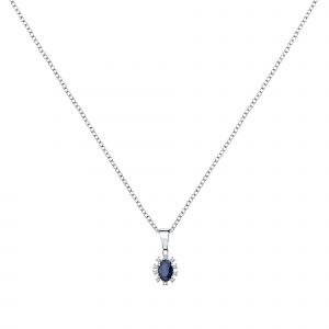 Cleor Collier En Argent 925/1000 Et Zircon