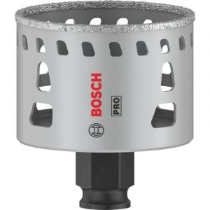 Bosch 1 scie cloche PRO Tile Power Change Plus (pour carrelage dur, carrelage souple, diamètre 60 mm, accessoires professionnels, perceuse/visseuse)