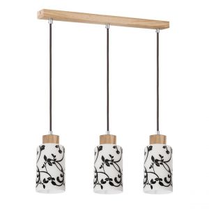 Image de Ravio Lampe suspendue Bouleau Blanc-Noir