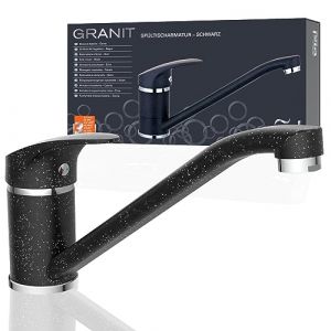 Eisl Mitigeur de cuisine granit noir et chrome Multicolore