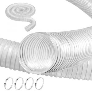 Tuyau Flexible dAspiration de Collecte de Poussière-VEVOR-63 mm x 3 m-Dépoussiérage pour Scie à Table Raboteuse Dégauchisseuse
