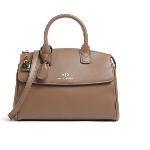 Armani Exchange Tote bag femme beige fonc&eacute;