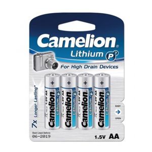 Pack de 4 piles lithium AA LR06