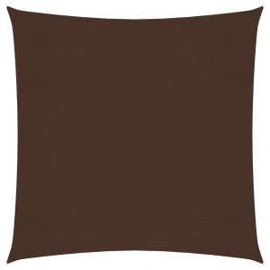 VidaXL Voile de parasol Tissu Oxford carré 3x3 m Marron
