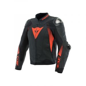 Dainese Blouson Super Speed 4 Noir Rouge Fluo 51G - Taille 58