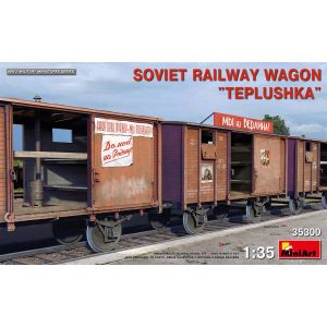 Mini Art Maquette SOVIET RAILWAY WAGON "TEPLUSHKA" TR&Egrave;S D&Eacute;TAILL&Eacute; MODEL