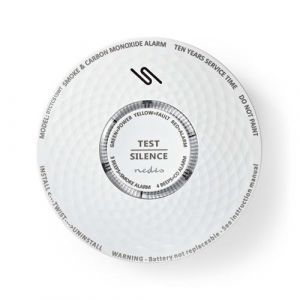Nedis La fumée et de monoxyde de carbone Alarme DTCTCS10WT Blanc