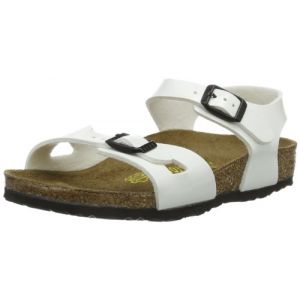 Image de Birkenstock Rio, Sandales mixte enfant - Blanc (Vernis Blanc), 29 EU