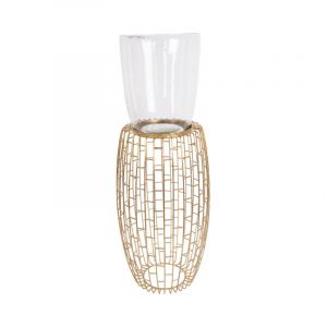 Prix Bougeoir Design Rétro Malibu 73cm Or