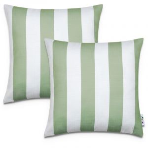 Paco Home Lot De 2 Housse De Coussin 45x45 Coussin Décoratif Oreiller Housse Multicolore Intérieur Extérieur Canapé, Couleur:Grün 1, Sets:2pcs-Set
