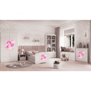 Commode 3 tiroirs Babydream La fée aux papillons Blanc