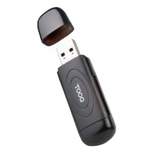 Tooq Lecteur de cartes TQR-3002B USB 3.0 SD MicroSD double fente compact noir