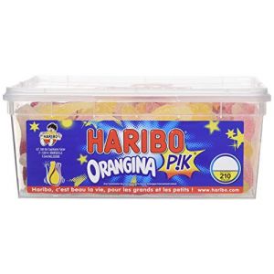 Haribo Orangina Pik 210 pièces - Jaune et Rouge - Poids 1kg250