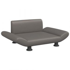 VidaXL Lit pour chien gris 70x45x28 cm similicuir 172004