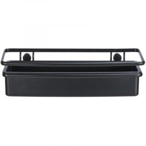 Wenko &Eacute;tag&egrave;re murale en inox "Molinell" - Noir - L 30 x H 8,5 x P 14 cm