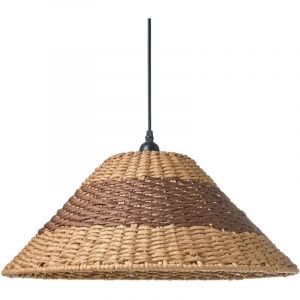 Lampe Suspension Bancal Corde En Papier Naturel - Neuf