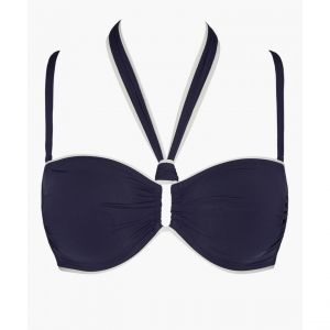 Image de Aubade Haut de maillot de bain bandeau sans armatures bleu - Couleur Bleu - Taille L