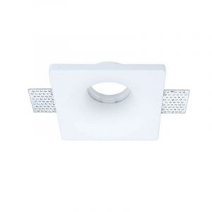 Optonica Support Spot Encastrable Blanc Carré Conique Largeur 120mm 1xGU10 Max 35W