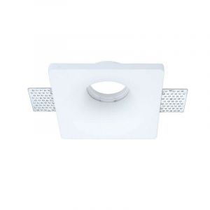 Image de Optonica Support Spot Encastrable Blanc Carré Conique Largeur 120mm 1xGU10 Max 35W