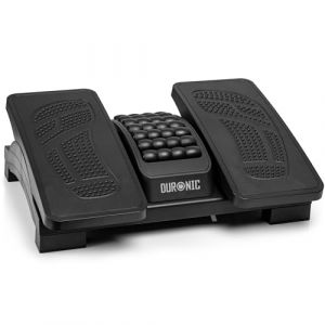 Duronic FT04 Repose-pieds ergonomique | Hauteur ajustable | Rouleaux de massage | Soulage le Stress les Douleurs aux Pieds et réduit
