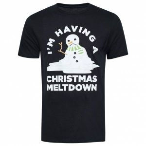 JEU EN COURS Meltdown Hommes T-shirt GOMTS094BLK