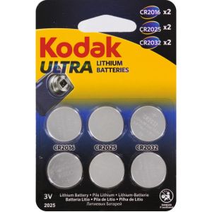 Image de Kodak Assortiment pile bouton lithium Ultra - Vendu par 6