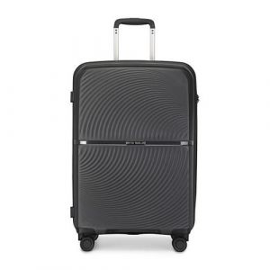 Valise Cabine 55cm Valise Rigide Soute en Polypropylène Valise de Voyage à 4 Roulettes et Serrure TSA 40L