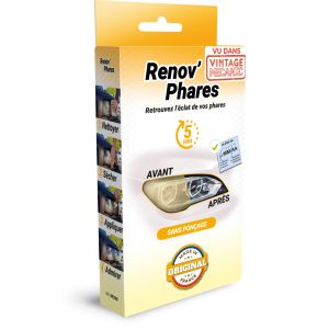 RENOV’PHARES Kit Rénovation Phare Voiture I IRONTEK I 3 Lingettes I Rénovateur Phare Voiture, Kit Rénovation Phare, Sans Ponçage, Nettoie Dégraisse Protège, Compatible Tous Véhicules, Résultats Rapide