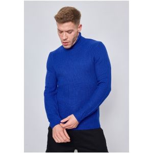 Kebello Pull Pull col roulé Bleu H