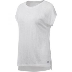 Reebok T-shirt Sport T-shirt semi-transparent blanc - Taille EU XXL,EU S,EU M,EU L,EU XL,EU XS