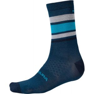 Endura Chaussettes hiver baabaa stripe merinos myrtille bleu 42 5 47