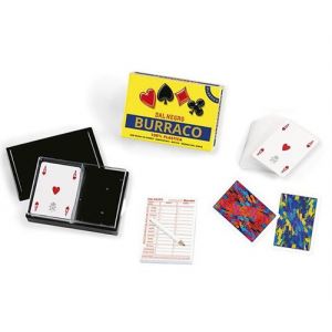 Dal Negro jeu de cartes Burraco 6,3 x 8,8 cm PVC jaune 110 pièces