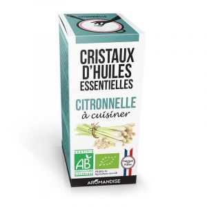 Aromandise Cristaux d'huiles essentielles - Citronnelle 10 g