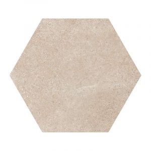 HEXATILE CEMENT- MINK - Carrelage 17,5x20 cm hexagonal uni aspect ciment taupe